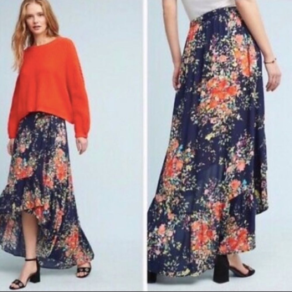 Anthropologie On The Road Highlow Skirt